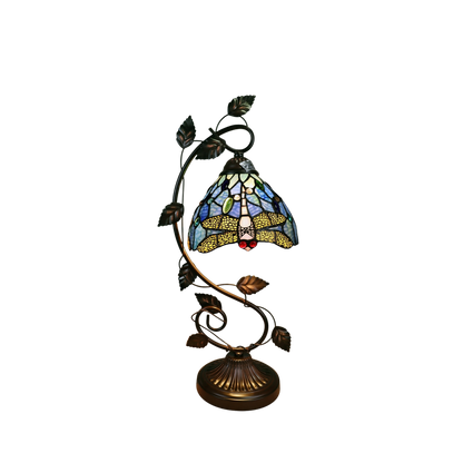 23-inch Tiffany Stained Glass Table Lamp Sunniva Dragonfly by Chloe Lighting