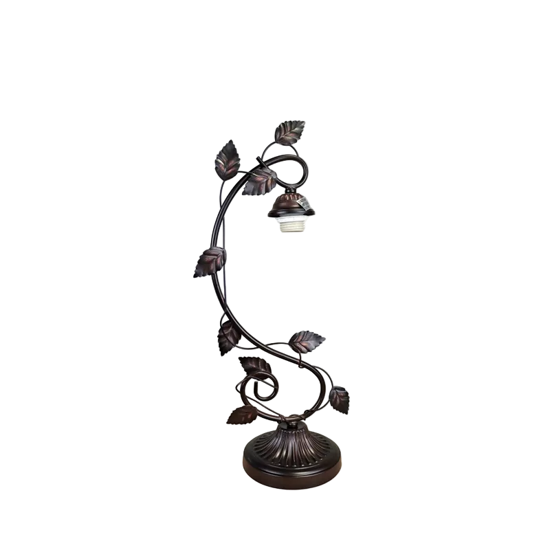View of lamp base and hardware without shade. Tiffany Stained Glass Table Lamp Sunniva Dragonfly by Chloe Lighting