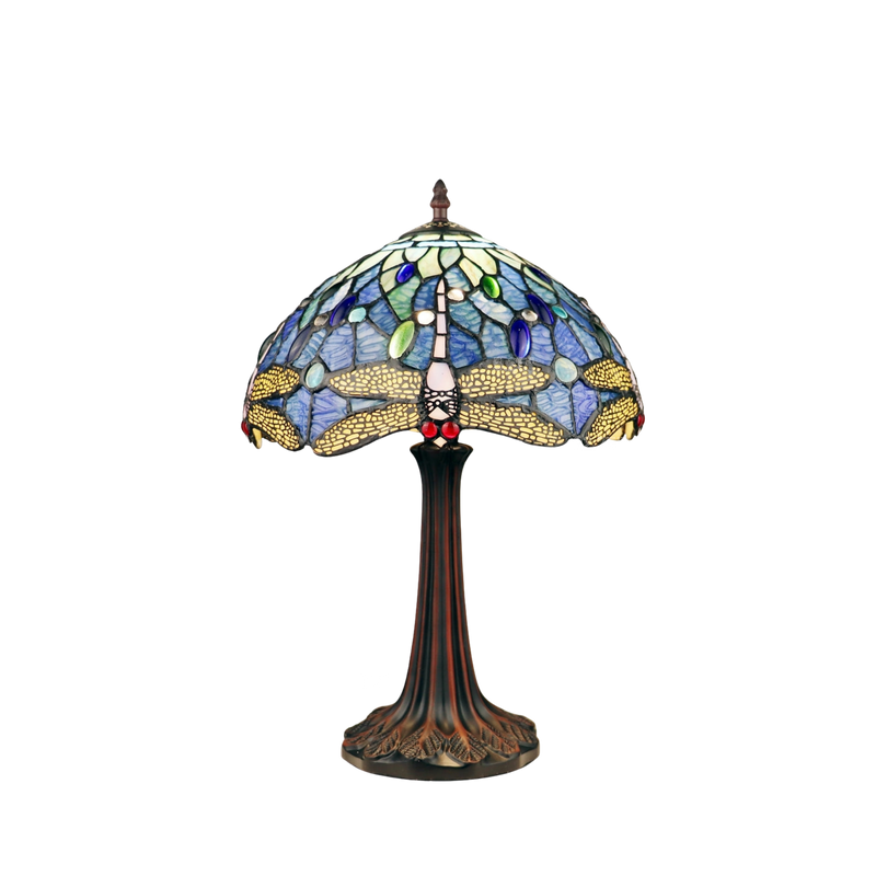 17-inch Tiffany Inspired Table Lamp Sunniva Dragonfly by Chloe Lighting