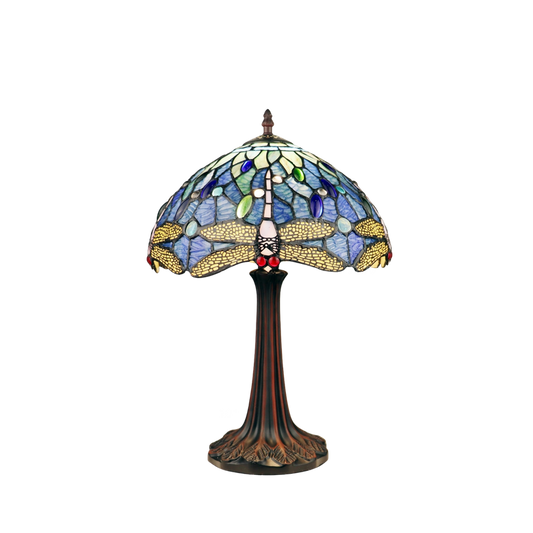 17-inch Tiffany Inspired Table Lamp Sunniva Dragonfly by Chloe Lighting