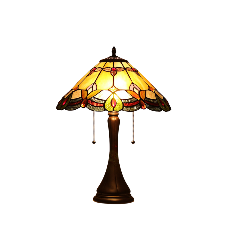 21-inch Tabletop Tiffany Lamp Howard Victorian by Chloe Lighting