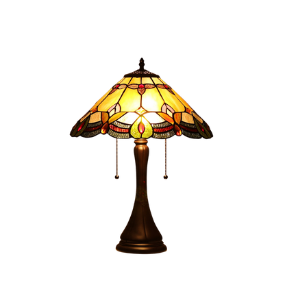 21-inch Tabletop Tiffany Lamp Howard Victorian by Chloe Lighting
