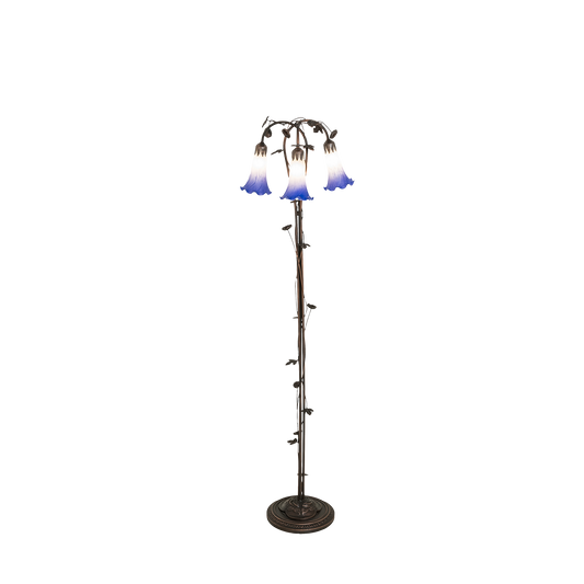 tiffany floor lamp blue pond lily