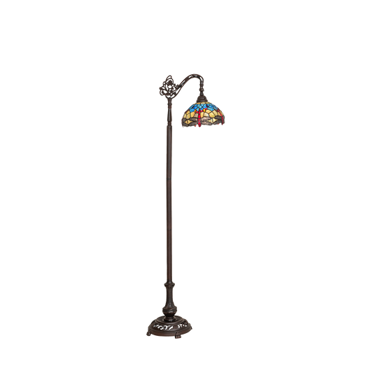 tiffany floor lamp dragonfly lamp bridge arm