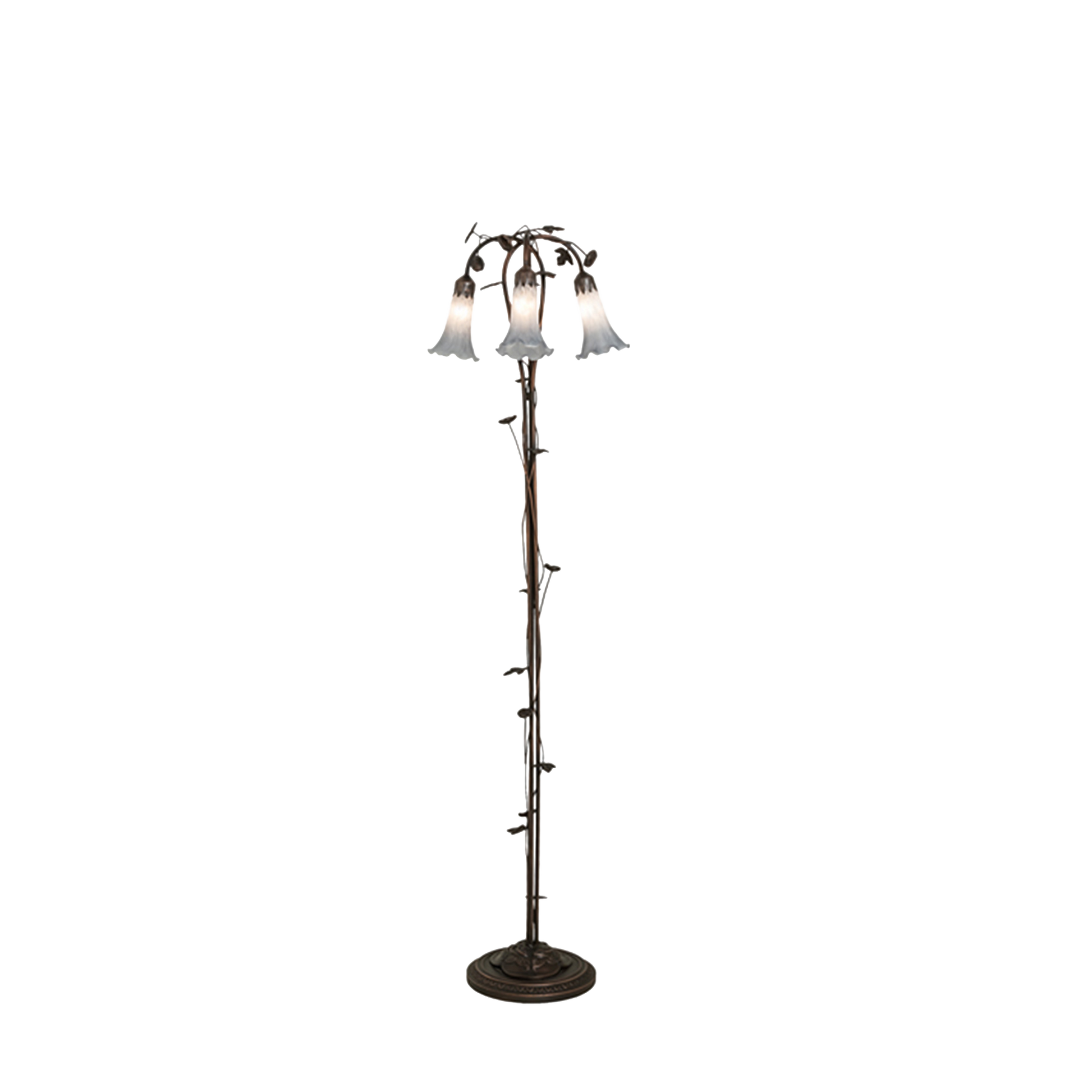 tiffany floor lamp gray pond lily