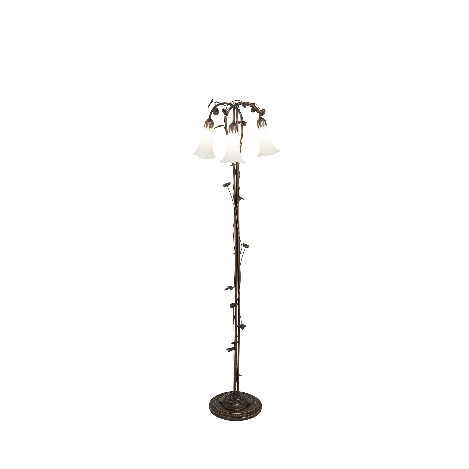 tiffany floor lamp white pond lily