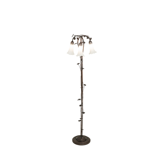 tiffany floor lamp white pond lily